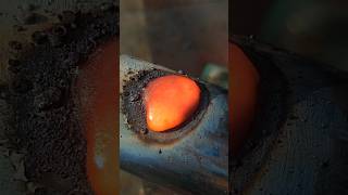 look at how this welder closes the hole in the iron pipe by welding [upl. by Flavia212]