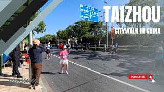 2024 Taizhou Marathon from Gulou Road to Yinfeng Road Jiangsu Province [upl. by Kristina706]