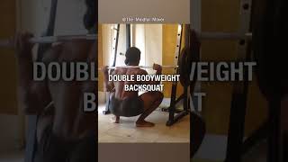 Double Bodyweight Squat shorts backsquats squat [upl. by Eenert]