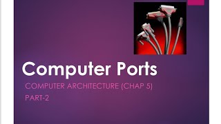 computer ports  what is port  Types of ports  serial port  parallel port  USB port [upl. by Narej870]