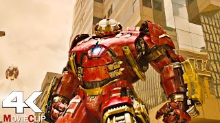 Hulk Vs HulkBuster  Fight Scene In Hindi  Avengers Age Of Ultron Movie CLIP 4K HD [upl. by Paradies]