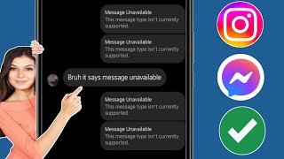 How to Fix This Type Of Message lsnt Supported Yet Instagram 2024 [upl. by Odlo]