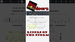 How to play Riders on the Storm By The Doors  ChamisBass chamisbass basstabs shorts doors [upl. by Sahpec]