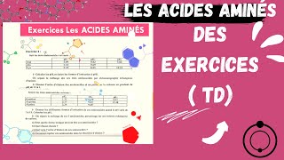 📣Les Acides Aminés DES EXERCICES  Ionisation amp chromatography  BIOCHIMIE MEDECINE SNV [upl. by Aneerehs]