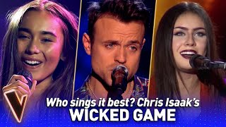 Three GORGEOUS Wicked Game Covers in The Voice  Who sings it best 9 [upl. by Atnahsa]