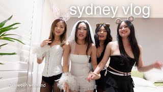 【LIFE IN SYDNEY】Halloween girls clubbing Sydney nightlife Italian restaurants new haircut 🖤 [upl. by Yerahcaz527]