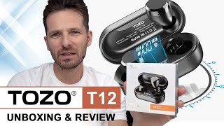 TOZO T12 Ear Buds REVIEW amp UNBOXING  Are These Bluetooth Wireless Earbuds Worth Your 30 [upl. by Dnomso110]