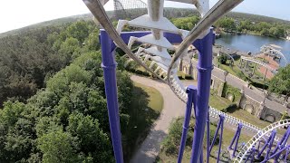 Heide Park Toxic Garden Onride Limit Vekoma SLC [upl. by Nnaul]