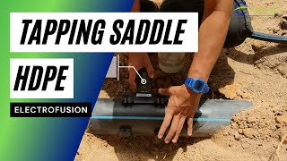 HDPE Electrofusion on Tapping Saddle [upl. by Anelrahs]