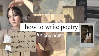 how to write poetry for beginners 📜🪶my 4 step poem process  writing tips [upl. by Enelak]