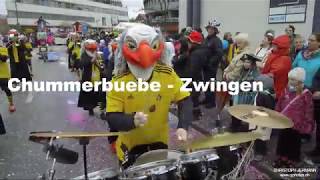 Fasnacht Laufen 2018 Chummerbuebe Zwingen [upl. by Gamages]