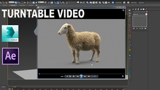 TURNTABLE TUTORIAL WITH WIRE FRAME USING 3DS MAX AND AFTER EFFECTS [upl. by Omidyar]
