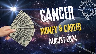 ♋️ CANCER 💸 💰Money amp Career Reading AUGUST 2024 tarot astrology horoscope [upl. by Onitselec]