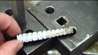 Machining 101 How to drill a square hole at home without special tools [upl. by Samul]