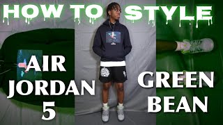 How To Style Air Jordan 5 Green Bean Outfit Ideas [upl. by Salim338]