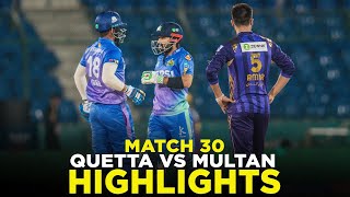 PSL 9  Full Highlights  Quetta Gladiators vs Multan Sultans  Match 30  M2A1A [upl. by Nabala]