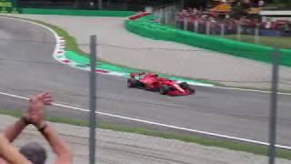 F1 Italian Grand Prix 2018 Monza  First lap  Grandstand Ascari 16 [upl. by Nylisoj]