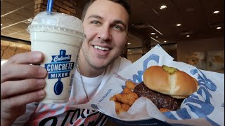 CULVERS Butter Burger WOW First time trying it [upl. by Anaugal]