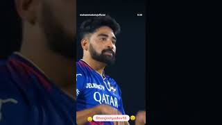 Sad Mohammed Siraj no game 😔 play RCB 2025 [upl. by Ennaeus]