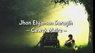 Cewek Matre  Jhon Elyaman Saragih Lirik  Lagu Simalungun [upl. by Redfield340]