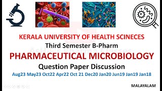 Pharmaceutical Microbiology Previous year Question Papers Discussion 3rd Semester B Pharm KUHS [upl. by Eimas839]