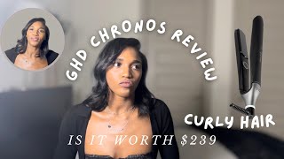 GHD Chronos Review  Curly Natural Hair [upl. by Stutman619]