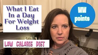 WHAT I EAT IN A DAY FOR WEIGHT LOSS  LOW CALORIE DIET  WW POINTS [upl. by Enilkcaj]