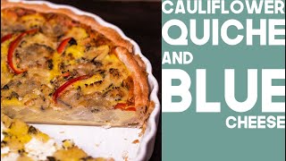 Cauliflower and Blue cheese quiche  Vegetarian [upl. by Novets]