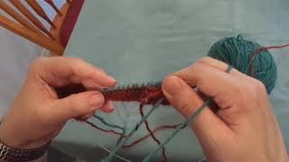 Knitting an Ear Flap for a Peruvian Hat [upl. by Notyep]