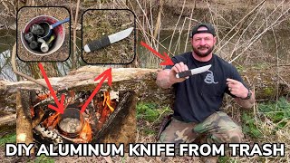 Corporals Corner Tips and Tricks Video 4 Making a Knife from Trash Found in the Woods [upl. by Quint]