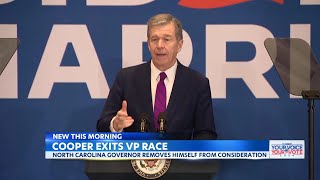 Roy Cooper withdraws from consideration as Harriss running mate [upl. by Pritchard867]