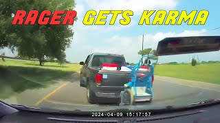 BEST OF ROAD RAGE  Man Tries to RAM Another Car but Ends Up Crashing Headon with a Barrier [upl. by Aitnohs315]