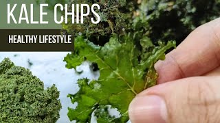 Kale Chips  Healthy Life  Bake Kale  Crispy Green  Tasty  Dry Kale [upl. by Jaala456]