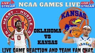 Kansas Jayhawks vs Oklahoma Sooners Live Watch 🏀 NCAA Basketball Kansas vs Oklahoma [upl. by Dirgis979]