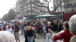 Dancing at the Bottom of Rue de Mouffetard  Paris [upl. by Assilac]