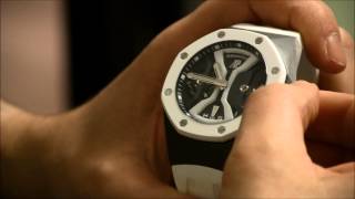 Audemars Piguet Royal Oak Concept GMT Tourbillon 2014 Watch In White HandsOn  aBlogtoWatch [upl. by Garrik829]