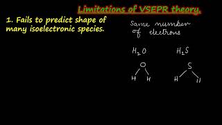 limitations of vsepr theoryclass 11 chemistry chemicalbondingmolecular shape [upl. by Neirb]