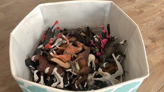 Schleich horse collection tour MY HORSES ARE NOT FOR SALE [upl. by Nipsirc]