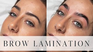 Eyebrow Lamination Transformation  Step by Step Tutorial [upl. by Tristram]