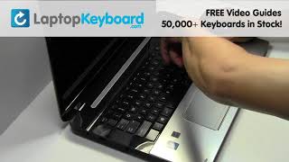 Toshiba Satellite C70A Keyboard Replacement Installation Guide C50A C55 C75 L55 L850 [upl. by Alisander]