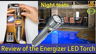 Detailed review of the Energizer Vision HD Focus LED Torch  Flashlight  1300Lumens PMZH61 [upl. by Anoit980]