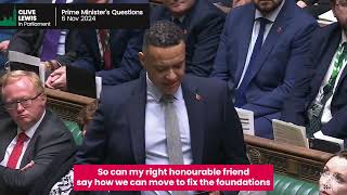 Clive Lewis raise issue of UEA financial difficulties at PMQs 06 Nov 2024 [upl. by Suzetta400]