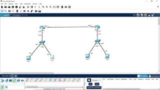 Static IP configuration between two router using Cisco Packet Tracer [upl. by Ilarrold]