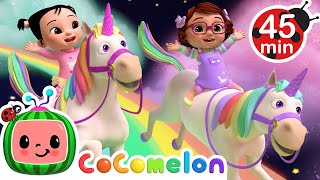 Rainbow Unicorn Song  MORE CoComelon Nursery Rhymes amp Kids Songs [upl. by Bakki]