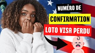 Comment récupérer votre numéro de confirmation DV Lottery 2024 Perdu [upl. by Noed]