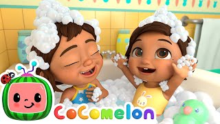 Bath Song 🛁 with Nina  CoComelon Nursery Rhymes amp Kids Songs [upl. by Norabal471]