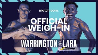 Josh Warrington vs Mauricio Lara plus undercard weighin [upl. by Sseb]