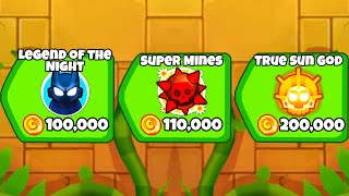 Can I Get The Most EXPENSIVE 5th Tier Towers in 1 Game Bloons TD Battles 2 [upl. by Ahsilat]