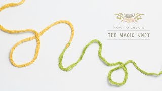 How To The Magic Knot Yarn Join  Easy Tutorial by Hopeful Honey [upl. by Alleusnoc]