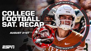 COLLEGE FOOTBALL RECAP Arch Manning passes FIRST TD Clemson falls to Georgia amp MORE  SportsCenter [upl. by Osnola]